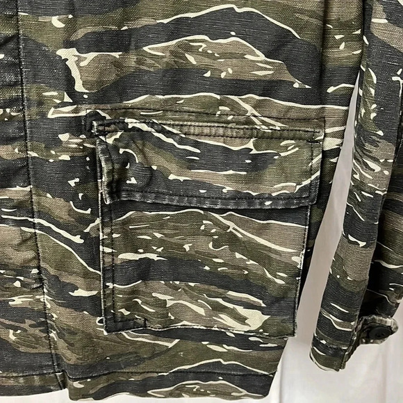 CURRENT/ELLIOT Fatigue Army Jacket Pockets, Size L - Picture 7 of 12